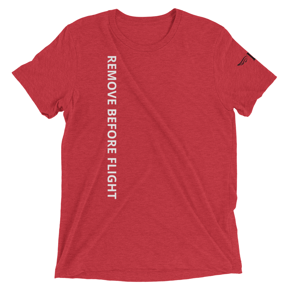 “Remove Before Flight” Unisex Tri‑Blend Vintage Tee – Lightweight Aviation Style