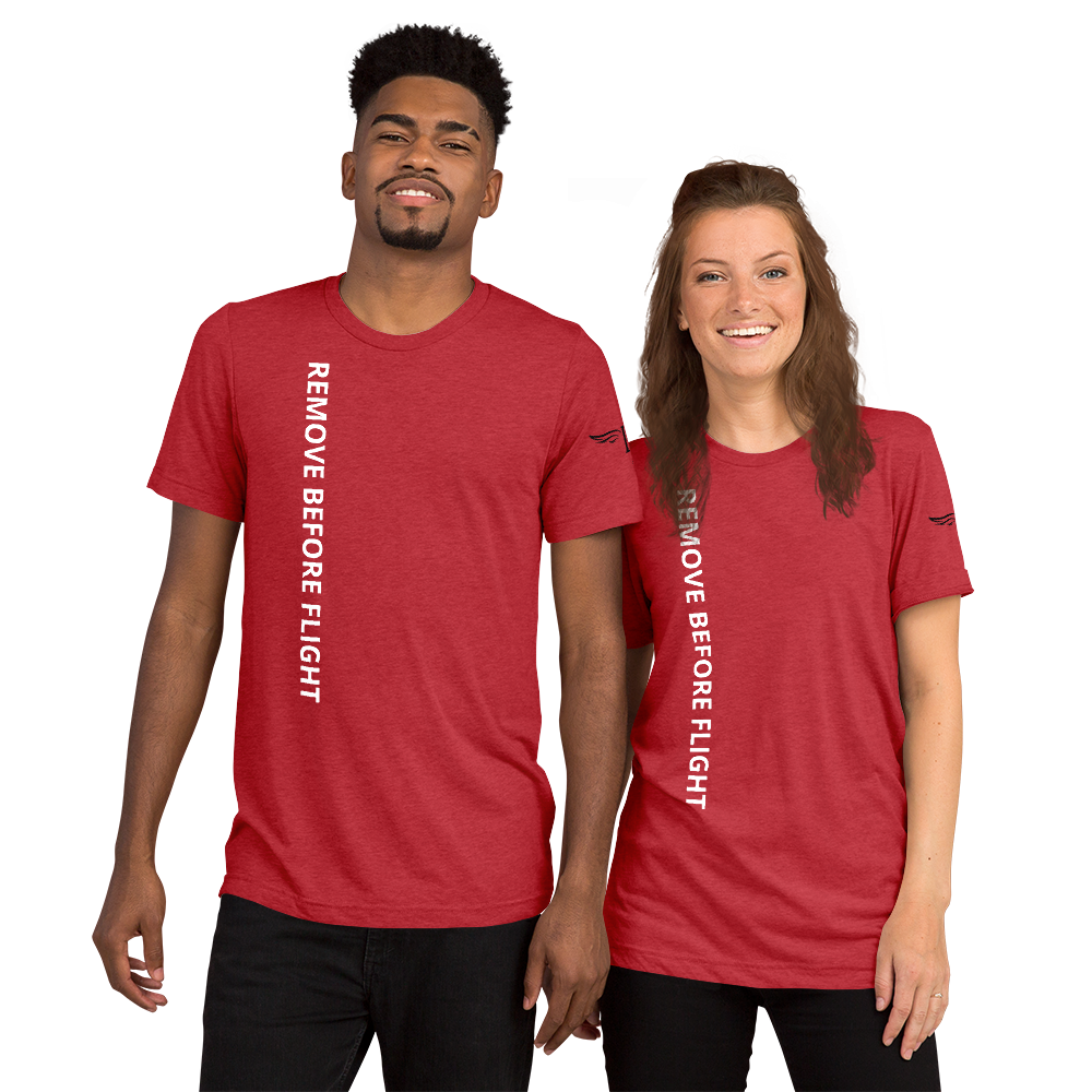 “Remove Before Flight” Unisex Tri‑Blend Vintage Tee – Lightweight Aviation Style