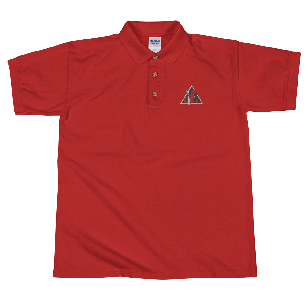 Red Devil Embroidered Polo Shirt