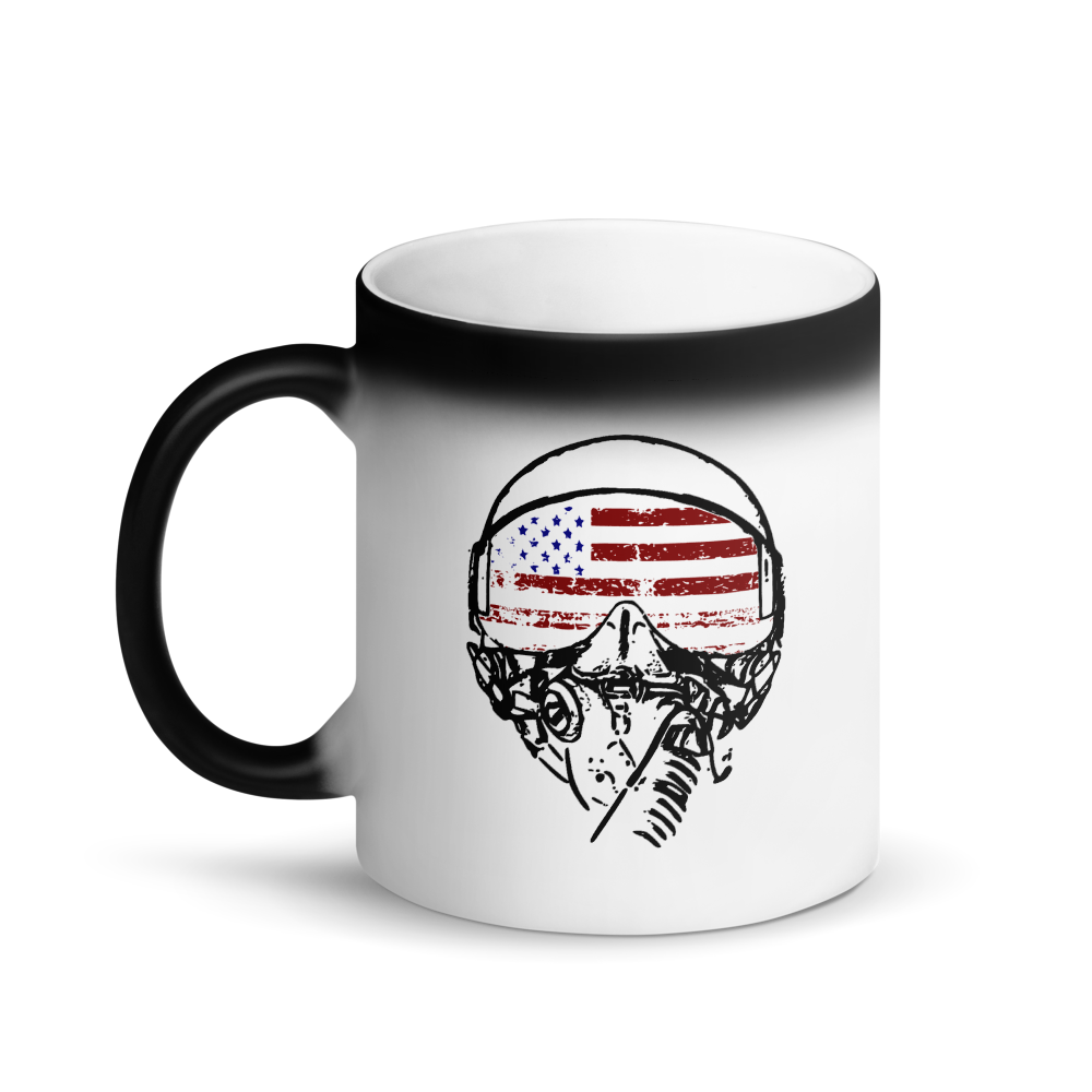 Matte Black Magic AMERICAN AVIATOR Mug