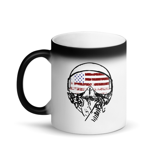 Matte Black Magic AMERICAN AVIATOR Mug