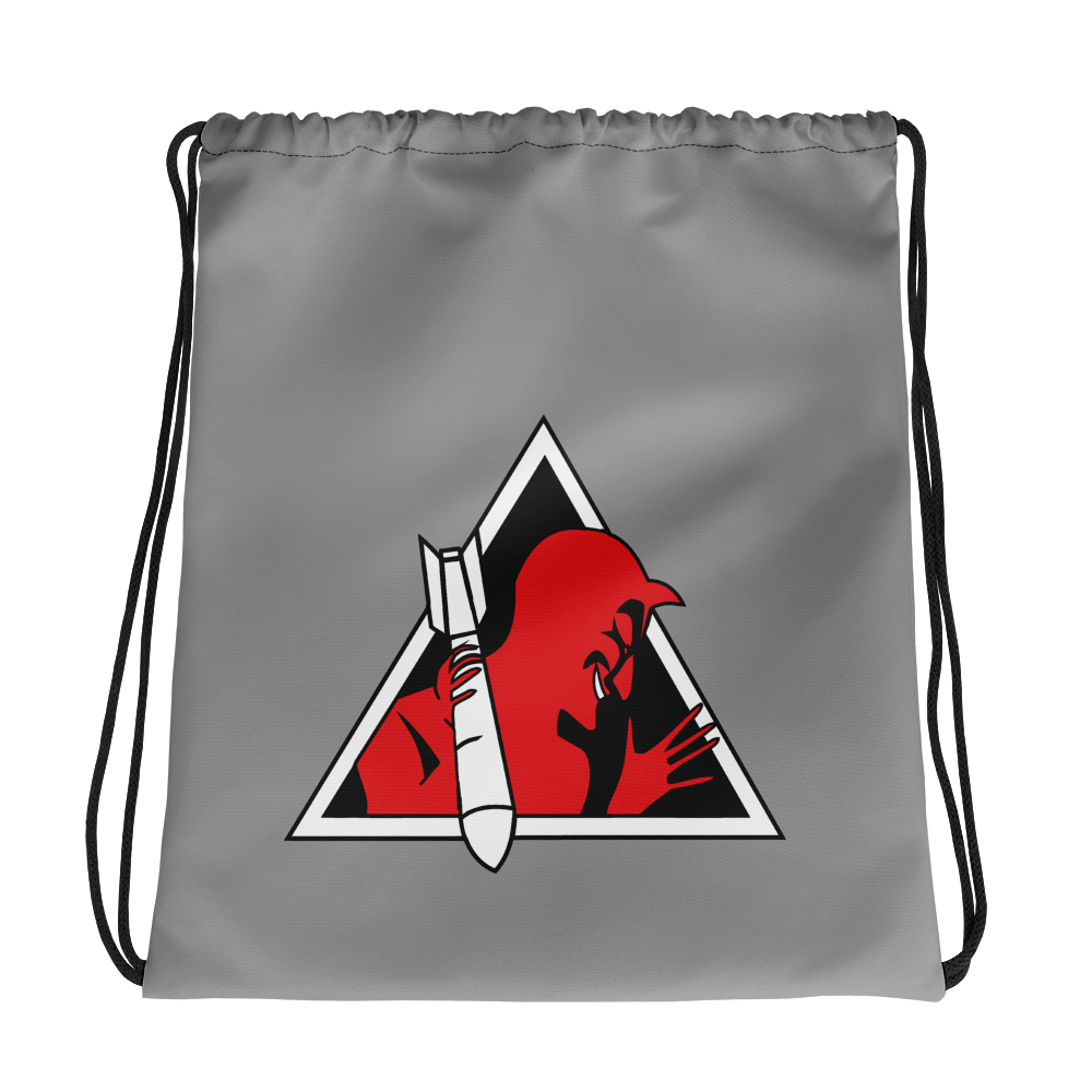 Red Devil Drawstring bag