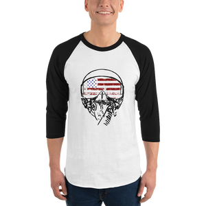 American Aviator Flag 3/4 Raglan