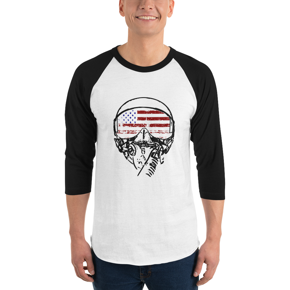 American Aviator Flag 3/4 Raglan