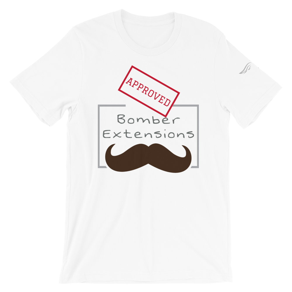 Mustache Bomber Extensions Approved Tee