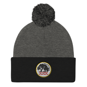 Panthers Pom Pom Knit Beanie Cap