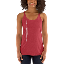 Load image into Gallery viewer, Women&#39;s Remove Before Flight Racerback Tank