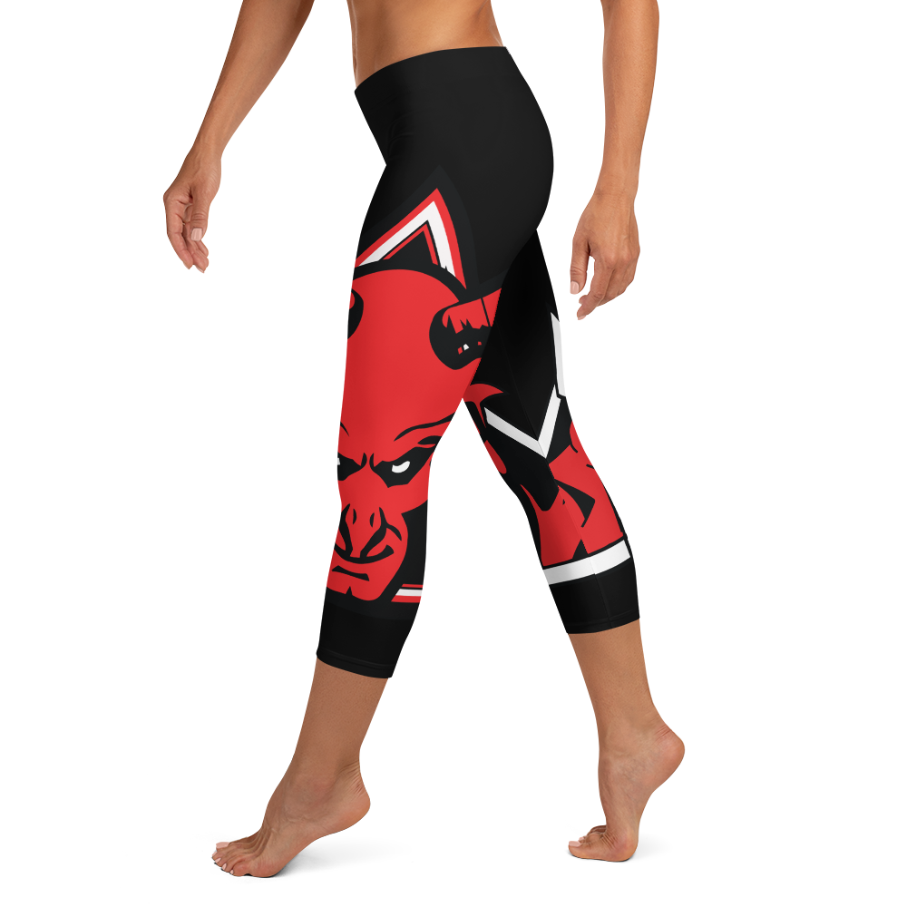 Red Devil Capri Leggings