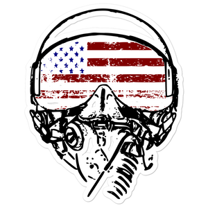 American Aviator Flag Zap sticker