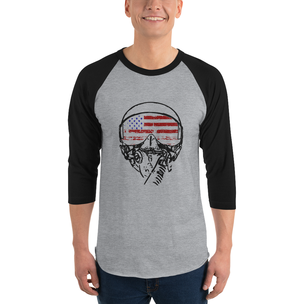 American Aviator Flag 3/4 Raglan