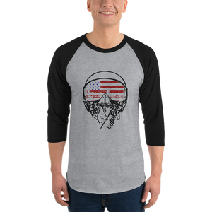 American Aviator Flag 3/4 Raglan