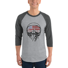 Load image into Gallery viewer, American Aviator Flag 3/4 Raglan