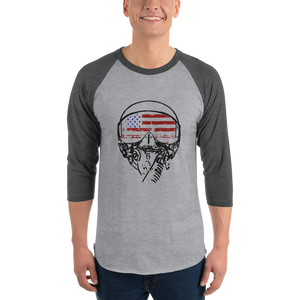 American Aviator Flag 3/4 Raglan