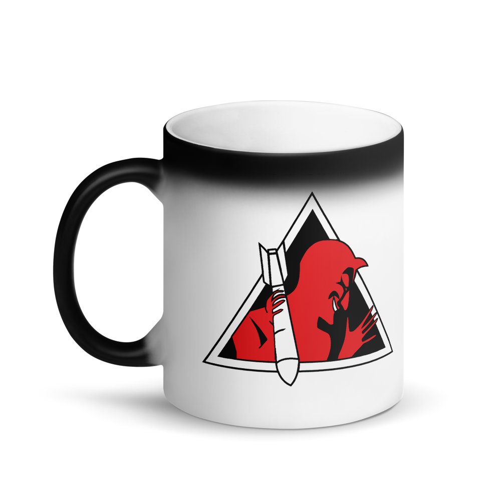 Red Devil Matte Black Magic Mug