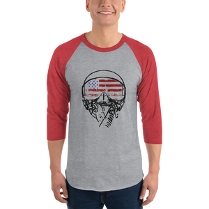 American Aviator Flag 3/4 Raglan