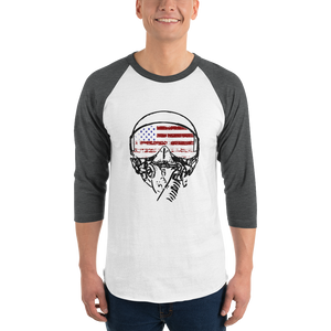 American Aviator Flag 3/4 Raglan