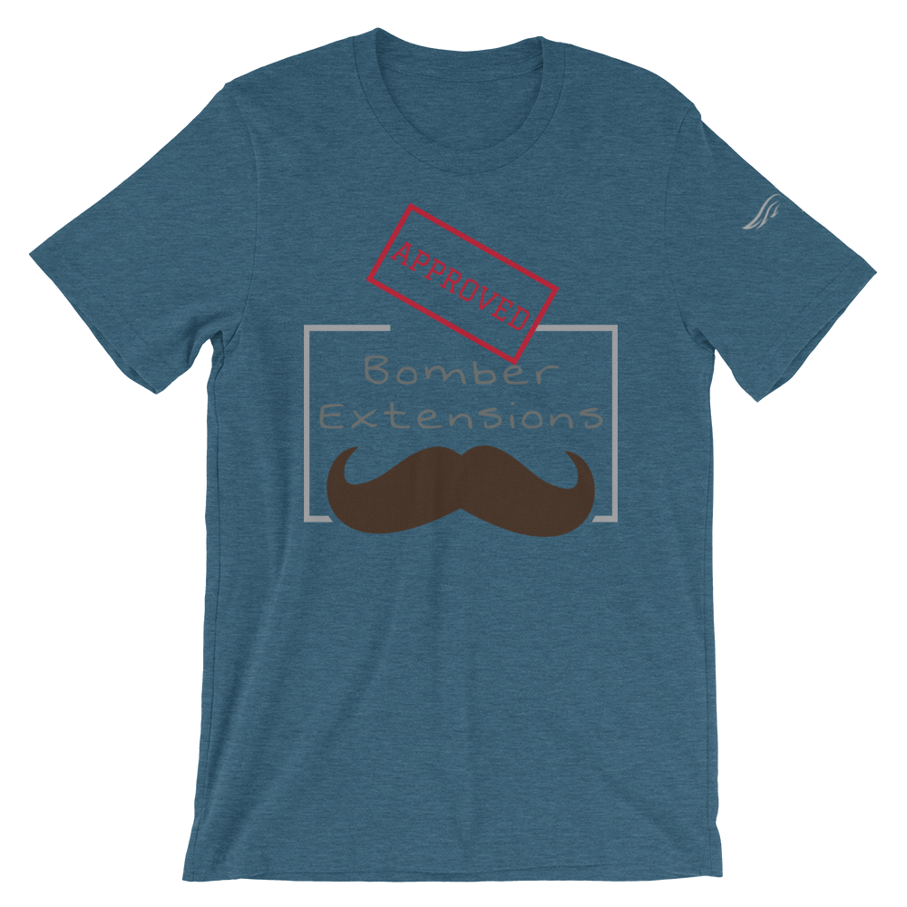 Mustache Bomber Extensions Approved Tee