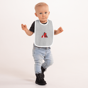 Red Devil Embroidered Baby Bib