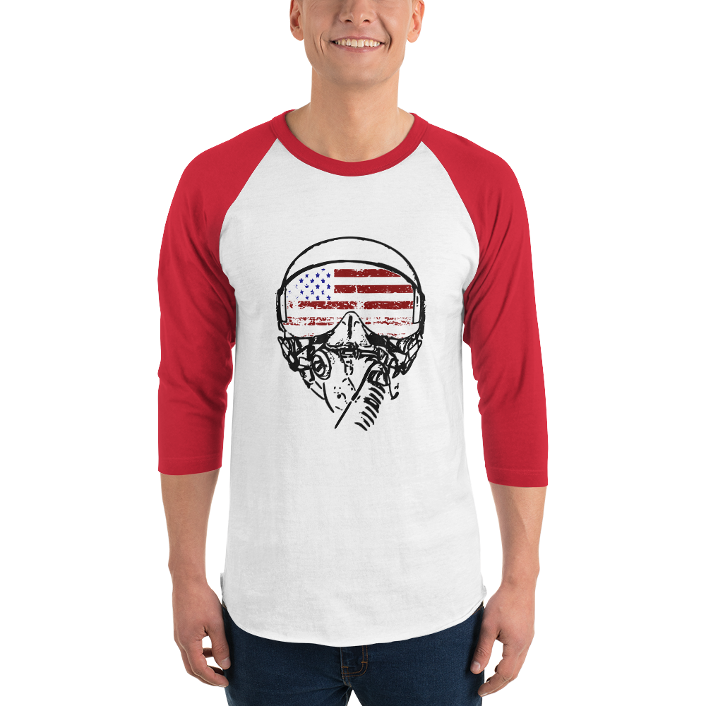 American Aviator Flag 3/4 Raglan