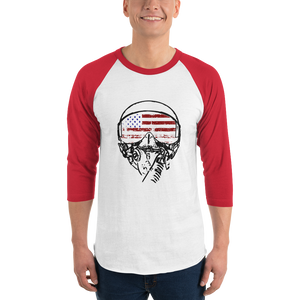 American Aviator Flag 3/4 Raglan